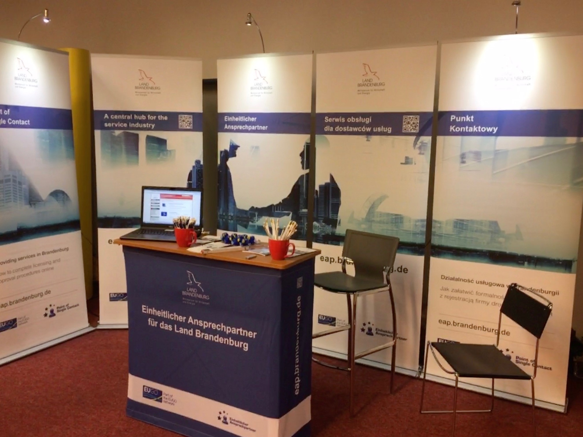 IMPULS 2019 Bild des EAP-Standes der Messe IMPULS Cottbus 2019